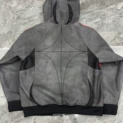 adidas × THUG CLUB パーカー ジャケット グレーの画像