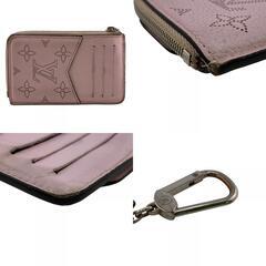 ルイヴィトン LOUIS VUITTON コインケース マヒナ ポルトカルトレクトヴェルソ M81438 ピンクの画像