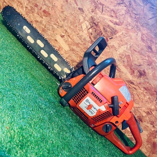 ハスクバーナ 357XPG 56.5cc ガイドバー45cm デコンプ・ハンドルヒーター付 整備・動作確認済 Husqvarna プロ チェンソー チェーンソー