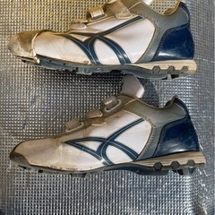 箱付き　SSK 早いもの勝ち！ネイビー　野球スパイク　少年　24.0 cmの画像