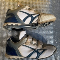 箱付き　SSK 早いもの勝ち！ネイビー　野球スパイク　少年　24.0 cmの画像