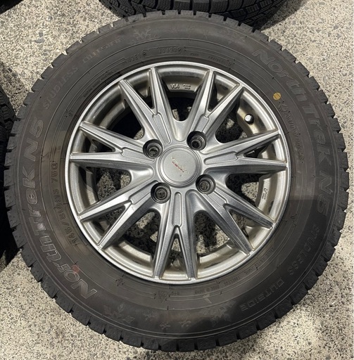 【売れました】145/80R13 スタッドレス ホイールセット 22年製バリ溝