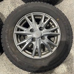 145/80R13 スタッドレス ホイールセット 22年製バリ溝の画像