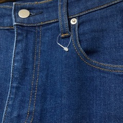 新品 無印良品 ストレッチ デニムパンツ ジーンズ インディゴブルー 濃紺 Ｍの画像