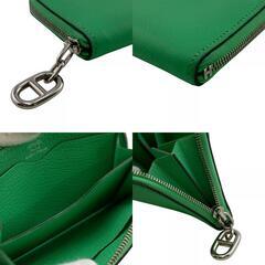 エルメス HERMES コインケース ジップアンゴー W グリーンの画像