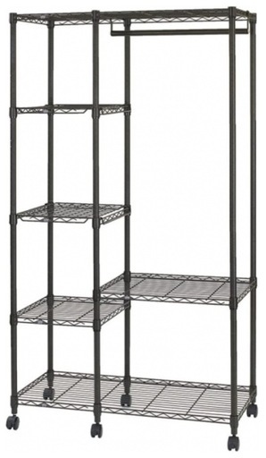 ☆未組立☆ ドウシシャ ルミナス ノワール ワードローブ 100W No.1018-WR