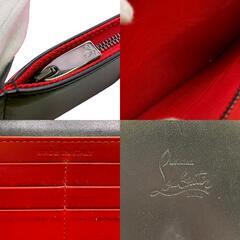 クリスチャンルブタン Christian Louboutin 長財布 スパイクスタッズ ロングウォレット ブラックの画像