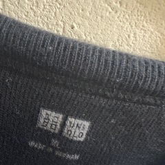 メンズ　ユニクロ　黒　トレーナー　XLの画像