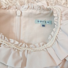 TOCCA ホワイトドレス 100の画像