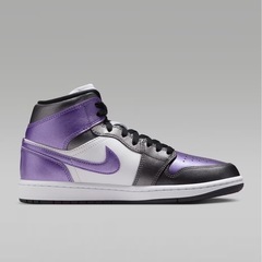 新品未使用 Women's AirJordan1 Mid Metallic Purple 23.5cm NIKEの画像
