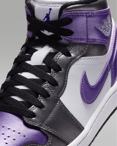 新品未使用 Women's AirJordan1 Mid llic Purple 23.5cm NIKE