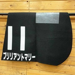 ブリリアントマリー ゼッケン 9R 11番 競馬 レース 実使用の画像