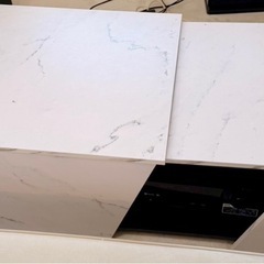 ローテーブル センターテーブル 正方形 スライド収納 引き出し LOWYAの画像