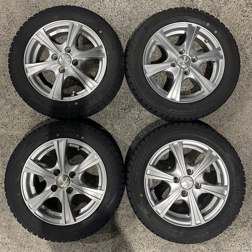 【売れました】155/65R14 ダンロップ スタッドレスホイールセット 21年製バリ溝