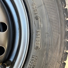 145\80r12冬タイヤ４本セットホイール付きの画像