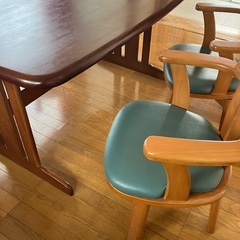 ダイニング5点セット✨回転イスの画像