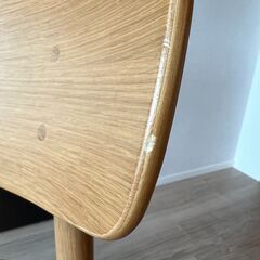 無印良品 ラウンドチェア・オーク材の画像