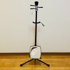 三味線 細棹 紫檀 全長約98cm 棹幅約2.3cm 胴長手約19.8cm 胴短手約18cmの画像