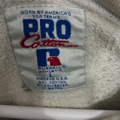 今日限定。RUSSELL PRO COTTON NOTRE DAME ダメージ加工パーカー グレーの画像