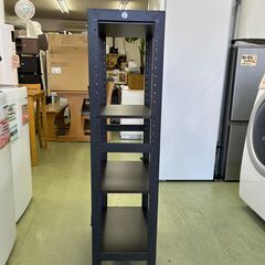 【リサイクルショップ ピカソ 小松原】🌈✨【スリムなのに収納力バツグン‼️】幅42cm✨4段ラック✨ダークブラウン×ブラック🖤✨★0445★の画像