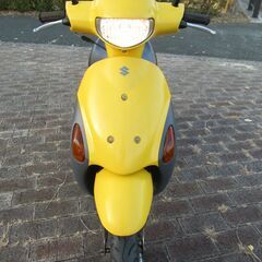 スズキ レッツ4 FI 可愛い黄色 7420㎞ 後期型 2012以降 UZ50DL2 50CC 原付 スクーターの画像