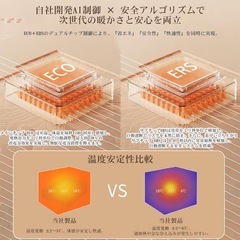 電気毛布 新品 敷き 掛け兼用 節電 10段階タイマー 140×80温度調整 グレーの画像