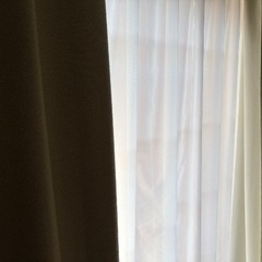 ニトリ　遮光1級・保温・遮熱・遮音　 カーテン（レース付き）の画像