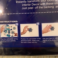 冬ステッカー　窓、壁用　クリスマス飾りの画像