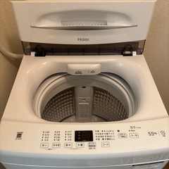 Haier ハイアール 全自動洗濯機 	JW-U55B-W 【洗濯5.5kg/ホワイト】 の画像