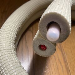 因幡電工　ペアコイル　２分３分　保温材肉厚10ｍｍ　約１．７ｍ弱　使用残分の画像