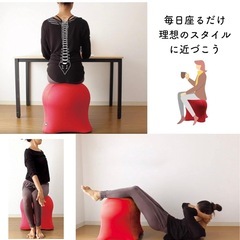 【タグ付き！】【ほぼ未使用！】 転がらないバランスボールの画像