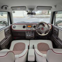 ナビ取付後★車検R8年5月！実走行6.5万㌔！H27年！修復無！アルトラパンショコラ【G】レザーシート！ETC！プッシュスタート！社外アルミの画像