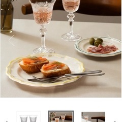 ラスカボヘミア　マイア　ワイングラスペアセット(訳アリ)の画像