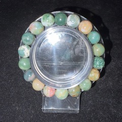 インディアンアゲート10mmブレスレット☪️15.5cmの画像