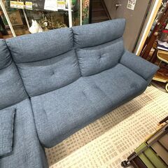 ソファ L字 カウチソファ 3人掛け 布張りの画像