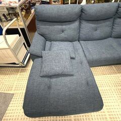 ソファ L字 カウチソファ 3人掛け 布張りの画像