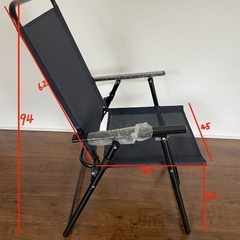 新品　折りたたみアウトドアチェア ベージュの画像