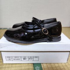 ベティキッズ　女の子用フォーマル黒靴　20.0cmの画像