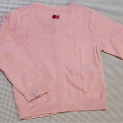 【レア】ファミリア　りんごポケットカーディガン　100の画像