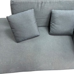 LOWYA ソファ　カウチソファ　2人がけ　ネイビーの画像