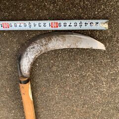 [農]#14　刈り払い鎌　中厚　195mmの画像