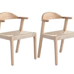 値下げ！ダイニングチェア　肘付き　ハンギングの画像