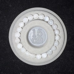 レインボームーンストーン8mmブレスレット☪️15.5cmの画像