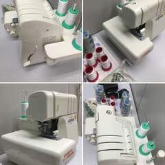 【🍀超美品】ＪＵＫＩロックミシン 糸取物語・BL25W ｗａｖｅウェーブの画像