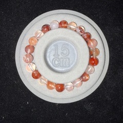 赤水晶8mmブレスレット☪️15.5cmの画像