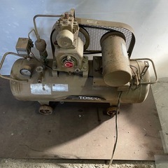 エアーコンプレッサー 100V 200V 東芝 トスコン GP-7S8 小型 コンプレッサー 70L の画像