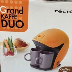 ☆ 未使用 ☆ 箱付 取説付 1杯OK コーヒーメーカー カップ二個付の画像