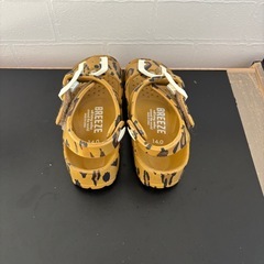 試着のみ　BREEZE ヒョウ柄サンダル 14.0㎝の画像