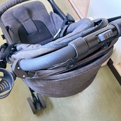 ベビーカー　joie　新生児用インナーシートつき　グレーの画像
