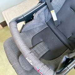 ベビーカー　joie　新生児用インナーシートつき　グレーの画像